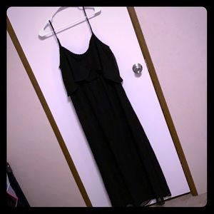 Black long summer dress